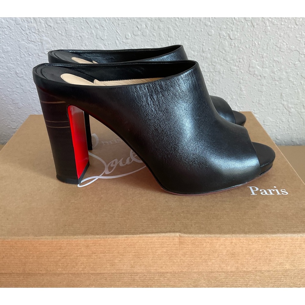 Christian Louboutin Napa Block Heel Size 36